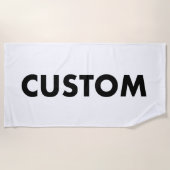 Custom Personalized Large Beach Towel ビーチタオル (正面)