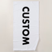 Custom Personalized Large Beach Towel ビーチタオル (正面)