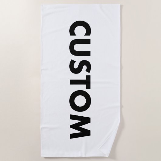 Custom Personalized Large Beach Towel ビーチタオル (正面)