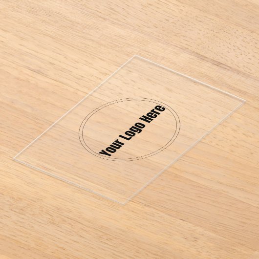 Custom Personalized Logo アクリル招待状 (レイダウン)