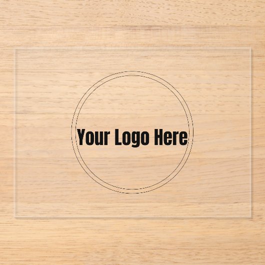 Custom Personalized Logo アクリル招待状 (正面)