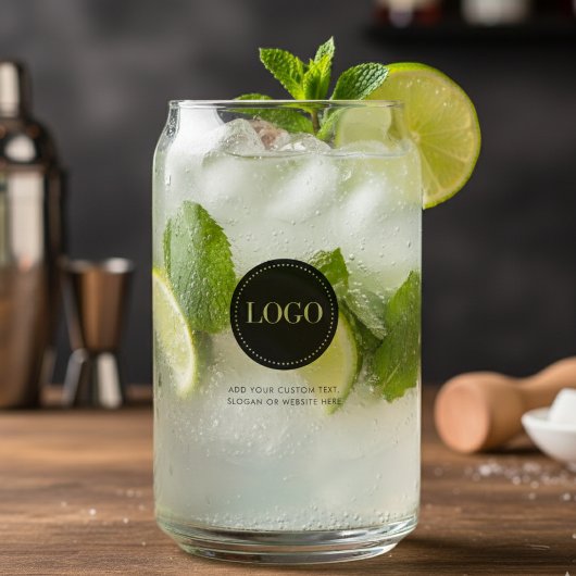 Custom Personalized Logo and Text  ガラス缶