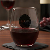 Custom Personalized Logo and Text  ステムなしワイングラス