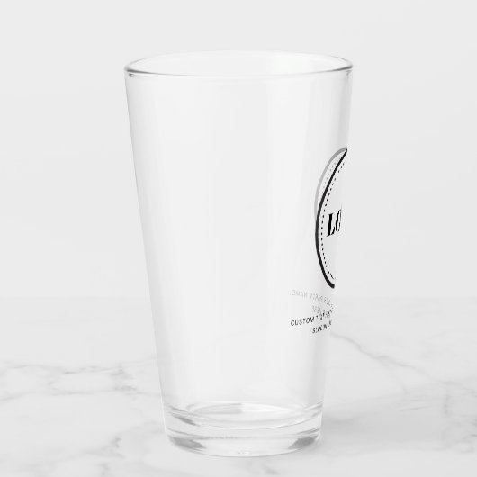Custom Personalized Logo and Text Beer Glasses タンブラーグラス (右)