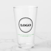 Custom Personalized Logo and Text Beer Glasses タンブラーグラス (正面)