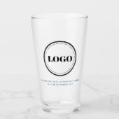 Custom Personalized Logo and Text Beer Glasses タンブラーグラス (正面)