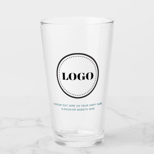 Custom Personalized Logo and Text Beer Glasses タンブラーグラス (正面)