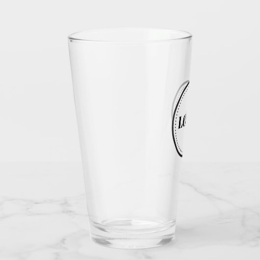 Custom Personalized Logo and Text Beer Glasses タンブラーグラス (右)