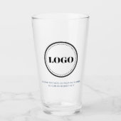 Custom Personalized Logo and Text Beer Glasses タンブラーグラス (正面)