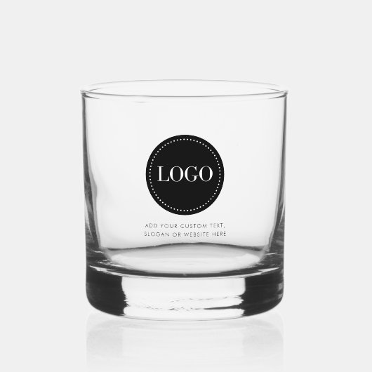 Custom Personalized Logo and Text Whiskey Glasses ウイスキーグラス (正面)