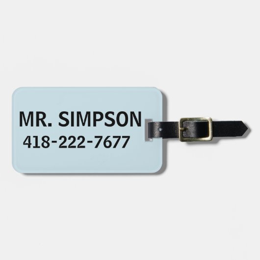 CUSTOM PERSONALIZED LUGGAGE TAG ラゲッジタグ (正面横)