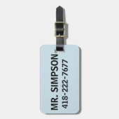 CUSTOM PERSONALIZED LUGGAGE TAG ラゲッジタグ (正面縦)