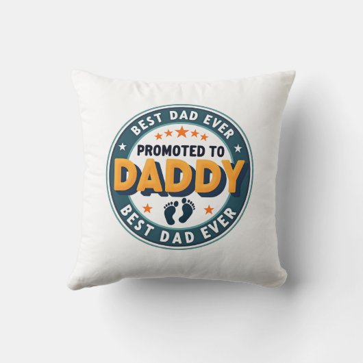 Custom Personalized Name Gift for Dad クッション (裏面)