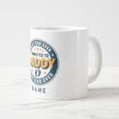 Custom Personalized Name Gift for Dad ジャンボコーヒーマグカップ (正面右)