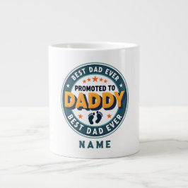 Custom Personalized Name Gift for Dad ジャンボコーヒーマグカップ