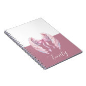 custom & personalized  name notebook with bow ノートブック (右側)