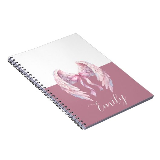 custom & personalized  name notebook with bow ノートブック (右側)