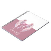 custom & personalized  name notebook with bow ノートブック (左側)