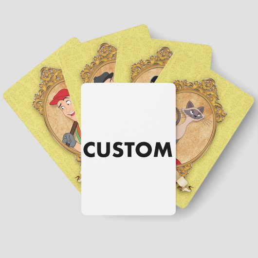 Custom Personalized OLD MAID Card Game Pack トランプ (裏面)