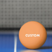 Custom Personalized ORANGE Table Tennis 卓球ボール (ネット)