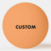 Custom Personalized ORANGE Table Tennis 卓球ボール (裏面)