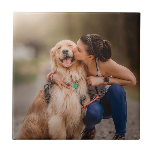 Custom Personalized Photo  タイル (正面)