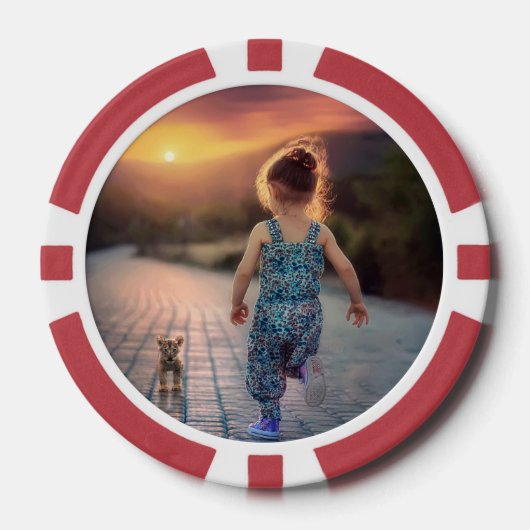 Custom Personalized Photo  ポーカーチップ (正面)