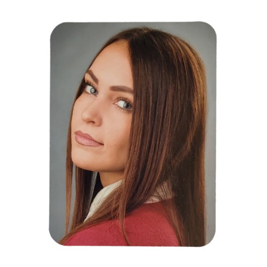 Custom Personalized Photo マグネット (縦)