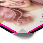 Custom Personalized Photo Matte Poster Print ポスター (角)