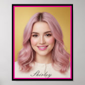 Custom Personalized Photo Matte Poster Print ポスター (正面)