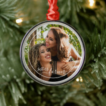 Custom Personalized Photo Template Sisters Forever