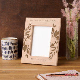 Custom Personalized Picture Wedding レーザー彫刻フレーム