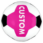 Custom Personalized PINK Soccer Football サッカーボール (回転)