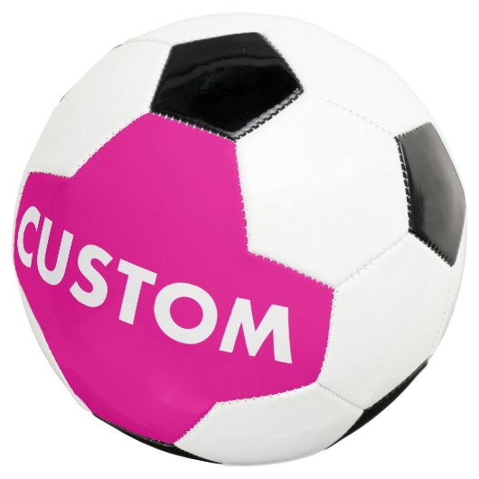 Custom Personalized PINK Soccer Football サッカーボール (3/4)