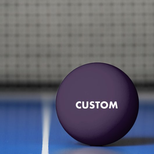 Custom Personalized PURPLE Table Tennis 卓球ボール (ネット)