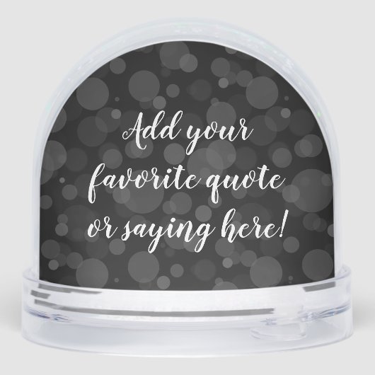 Custom Personalized Quote Saying Script Black (裏面)