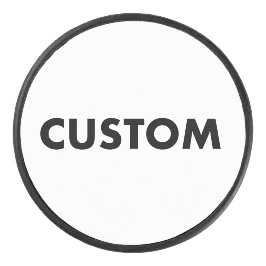 Custom Personalized Regulation Size アイスホッケーパック (正面)