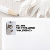 Custom Personalized Siberian Husky Dog ラベル (インサイチュ)