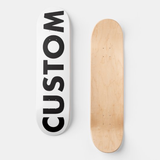 Custom Personalized Skateboard Deck 8.5" (21.6cm) スケートボード (正面)