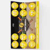 Custom Personalized Softball Banner Ideas Team 横断幕 (縦)