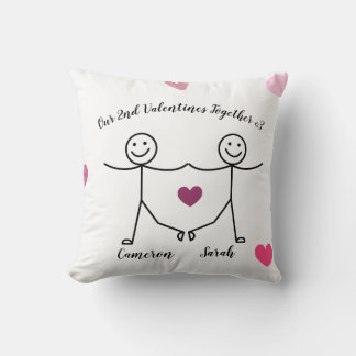 Custom Personalized Valentines Pillow クッション