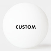Custom Personalized White 3 STAR Table Tennis 卓球ボール (裏面)