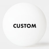 Custom Personalized White 3 STAR Table Tennis 卓球ボール (正面)