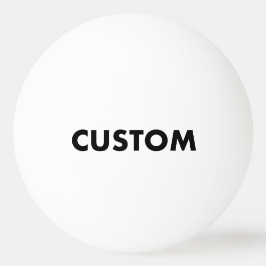 Custom Personalized White 3 STAR Table Tennis 卓球ボール (正面)