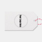 Custom Personalized with Logo ギフトタグ (正面(横))