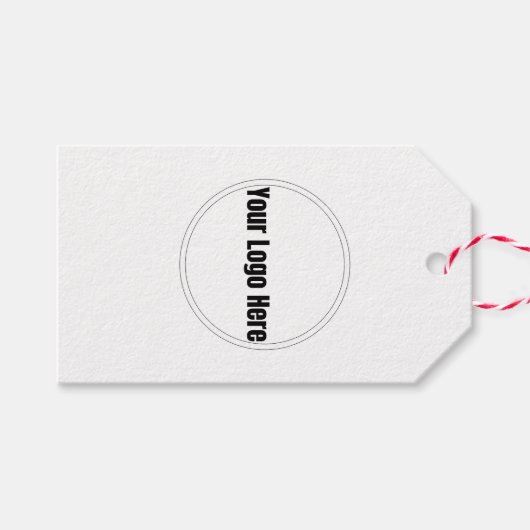 Custom Personalized with Logo ギフトタグ (正面(横))