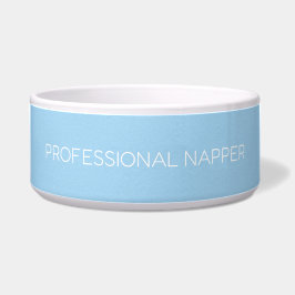 Custom Pet Bowl – “Professional Napper” ボウル