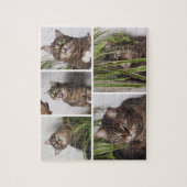 Custom Pet Cat Photo Collage Jigsaw Puzzle ジグソーパズル (縦)