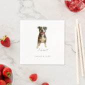 Custom Pet Custom Bruno 3 Wedding Napkins スタンダードカクテルナプキン (インサイチュ)