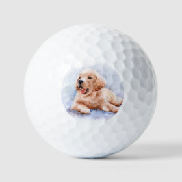 Custom Pet Dog Photo Modern Personalized ゴルフボール